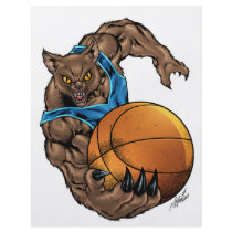 Wildcats Bobcats Basketball, Blue, L. Blue Stripe flyers by AlRioArt Wildcats Bobcats Basketball, Blue, L. Blue Stripe flyers
