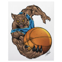 Wildcats Bobcats Basketball, Blue, L. Blue Stripe letterhead