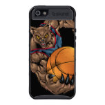 Wildcats Bobcats Basketball, Dark Blue and Red Covers For iPhone 5
