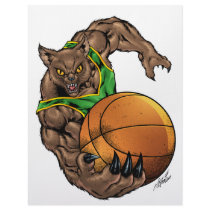 wildcats, wildcat, basketball, team, green, yellow, elementary, middle, high, school, college, rio, bobcats, bobcat, Letterhead with custom graphic design
