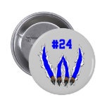 Wildcats Claw Ripping Through Design - Blue