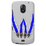 Wildcats Claw Ripping Through Design - Blue Samsung Galaxy Nexus Cases