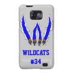 Wildcats Claw Ripping Through Design - Blue Galaxy SII Cover