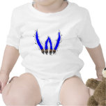 Wildcats Claw Ripping Through Design - Blue Bodysuit