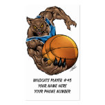 Wildcats or BobCats Basketball Player by Al Rio Business Cards