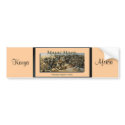 Wildebeest / gnu migration, safari bumper stickers bumper stickers