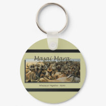 Wildebeest / Gnu migration, safari keychains by Rowood Wildebeest / Gnu migration, safari keychains
