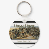 Wildebeest / Gnu migration, safari keychains