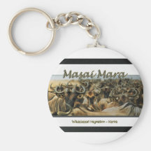 Wildebeest / Gnu migration, safari keychains