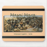 Wildebeest / gnu migration, safari mousepads