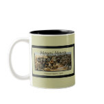 Wildebeest / Gnu migration, safari mugs &amp; cups