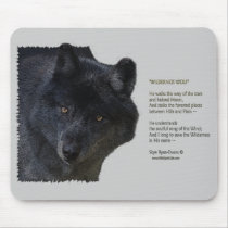WILDERNESS WOLF & Poem Mouse Pad mousepads by RavenSpiritPrints WILDERNESS WOLF & Poem Mouse Pad mousepads