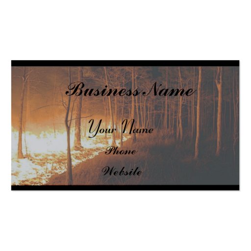 Wildfire Blaze Business Cards (front side)
