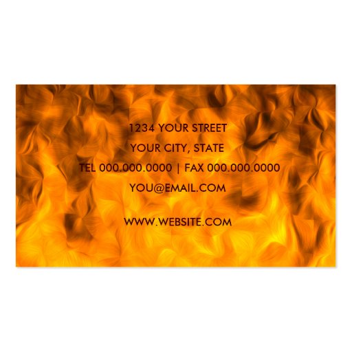 Wildfire Business Card (back side)
