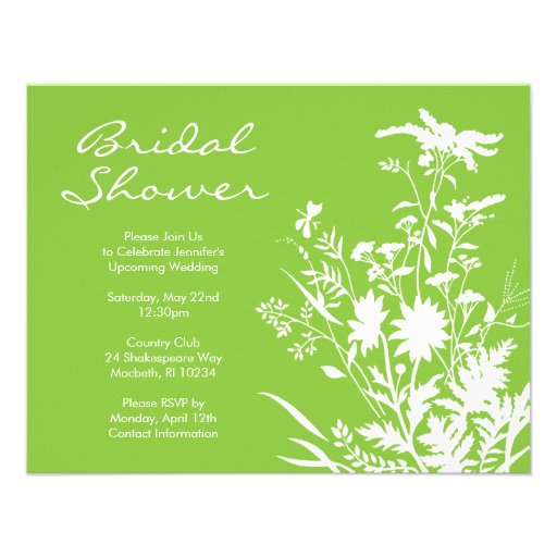 Wildflower Bridal Shower Invitation