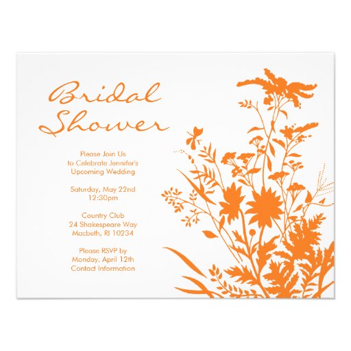 Wildflower Bridal Shower Invitation