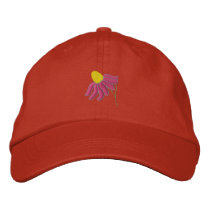 Wildflower Embroidered Baseball Caps
