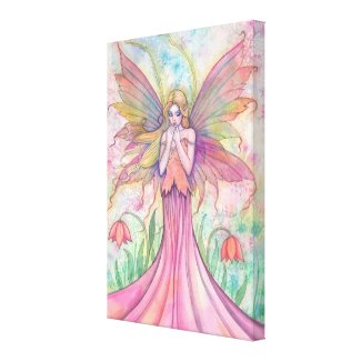 Wildflower Fairy Gallery Wrapped Canvas Print zazzle_wrappedcanvas