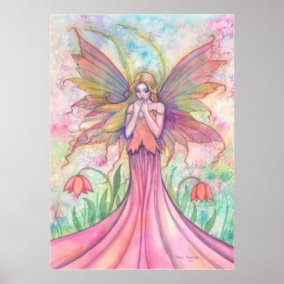 Wildflower Fairy Poster Print