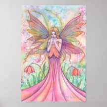 Wildflower Fairy Poster Print