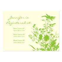 Wildflower Registry Card business cards