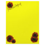 Wildflower Sunflowers Custom Letterhead