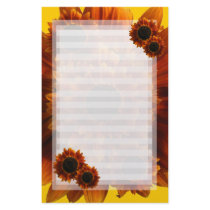 Wildflower Sunflowers stationery
