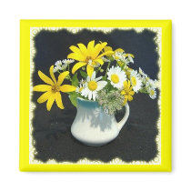 Wildflower Vase Magnet