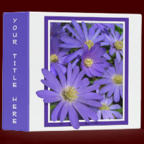 Wildflowers Binder Book Custom Recipe Book binders