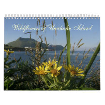 Wildflowers de la isla de Unalaska Calendario