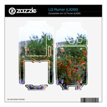 Wildflowers Decal For The LG Rumor