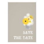 Wildflowers in a Tin Can Wedding Save The Date Announcement