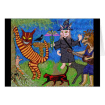 WildKatz in the Katnip Forest Greeting Cards