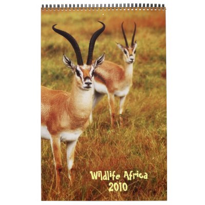 Wildlife Africa calendar 2010 - African safari by Rowood