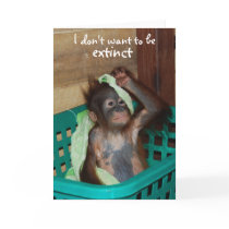 Wildlife Conservation Pouty Baby cards by Rebecca_Reeder Wildlife Conservation Pouty Baby cards
