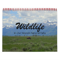 Wildlife In Our Western National Parks Wall Calendar