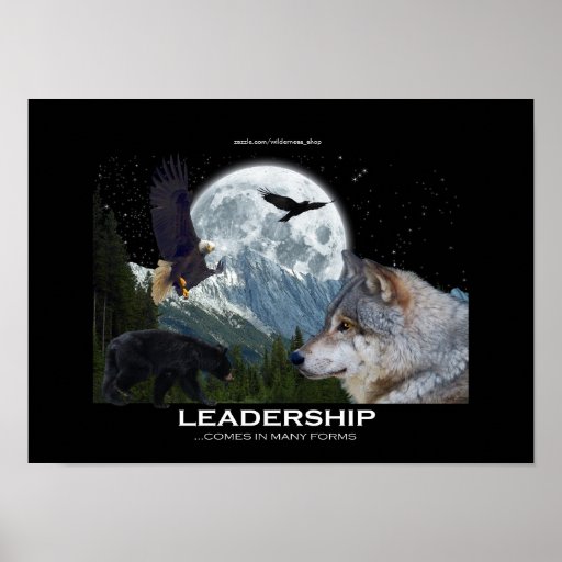 wildlife_leadership_motivational_art_poster ...