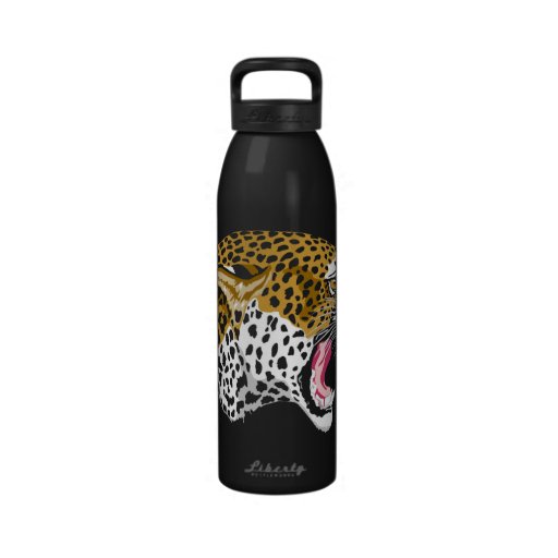 Wildlife Leopard Sports Water Bottle