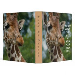 Wildlife Lovers Giraffe binders