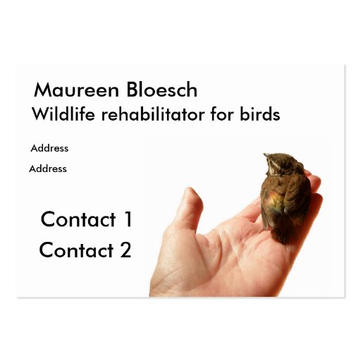 Wildlife rehabilitator business cards
