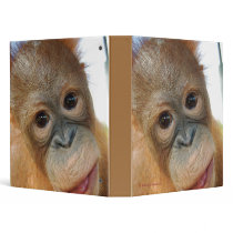 Wildlife Rescue : Cute Baby Orangutan Vinyl Binder