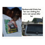 Wildlife Spokesmodel has Fame postcards