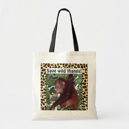 Wildlife Sweet Baby Animal Canvas Bag