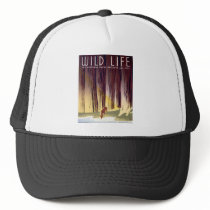 Wildlife WPA Poster (Deer) Mesh Hat