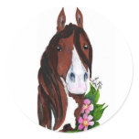 wildrose round sticker