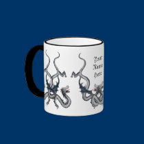 Wildthing Dragon Mug with space for your name mugs