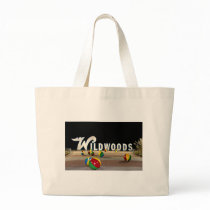 Wildwoods Sign in Wildwood New Jersey Canvas Bags