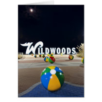 Wildwoods Sign in Wildwood New Jersey Card