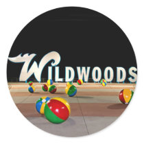 Wildwoods Sign in Wildwood New Jersey Stickers