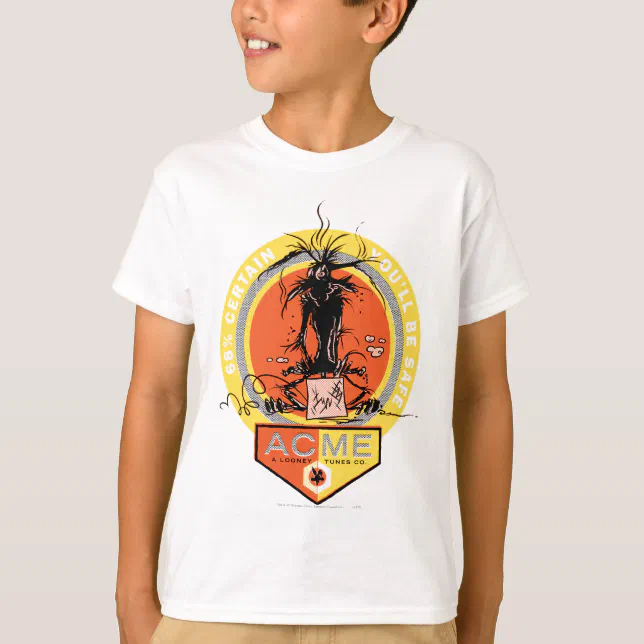 WILE E COYOTE Acme 68 Certain You Ll Be Safe T Shirt Zazzle